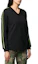 Shop (Women) Kenzo Black V-Neck Stripe Logo Sweatshirt F952SW774952-99B