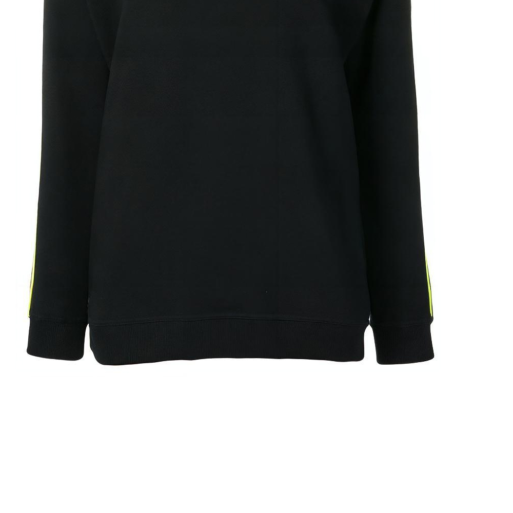 Sizing (Women) Kenzo Black V-Neck Stripe Logo Sweatshirt F952SW774952-99B