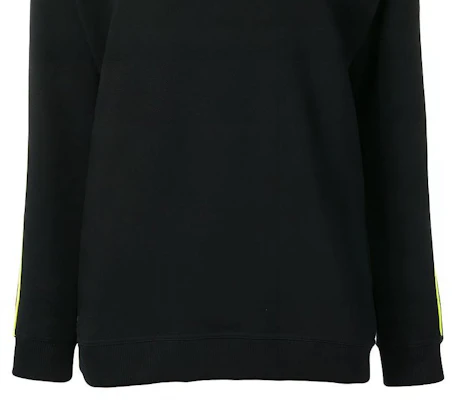 (Women) Kenzo Black V-Neck Stripe Logo Sweatshirt F952SW774952-99B Sizing (Women) Kenzo Black V-Neck Stripe Logo Sweatshirt F952SW774952-99B