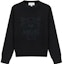 Buy (W) KENZO ブラックウールセーター タイガーヘッド刺繍入り FA62PU5303XA-99