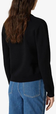 (W) KENZO ブラックウールセーター タイガーヘッド刺繍入り FA62PU5303XA-99 Purchase (W) KENZO ブラックウールセーター タイガーヘッド刺繍入り FA62PU5303XA-99