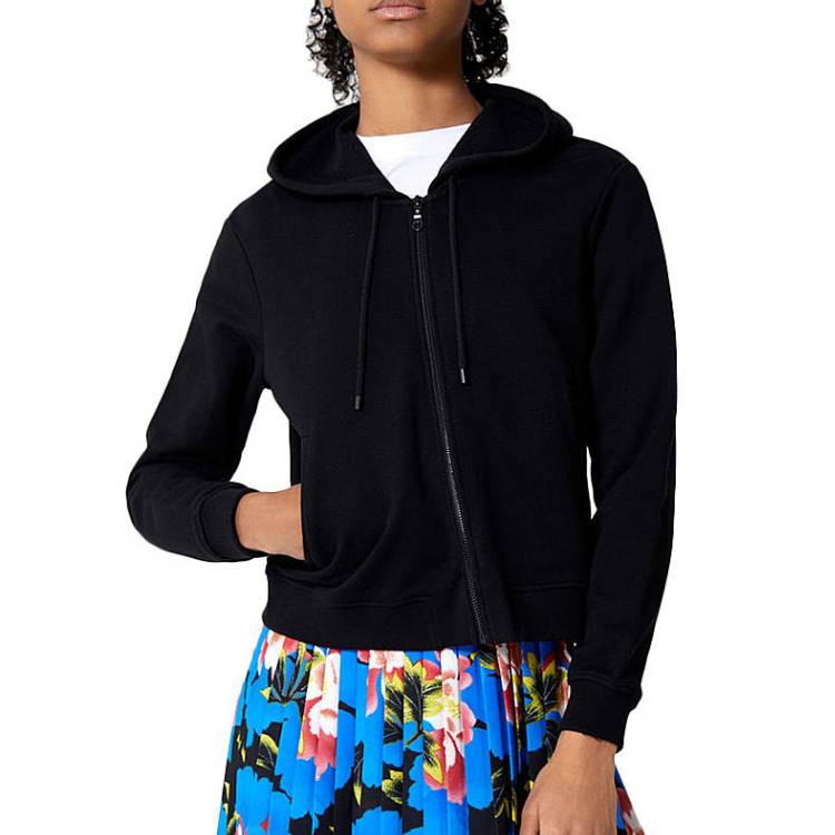 (Women) KENZO Black Zip-Up Hoodie with Embroidered Tiger Head on Back F962BL7214XA-99 圖 5