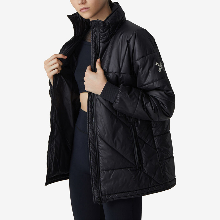 Details for (Women) KENZO Black Zip-Up Jacket with Stand Collar FA62OU065565-99