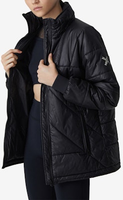 (Women) KENZO Black Zip-Up Jacket with Stand Collar FA62OU065565-99 Details for (Women) KENZO Black Zip-Up Jacket with Stand Collar FA62OU065565-99