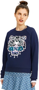 (W) KENZO Sudadera Azul de Cuello Redondo con Estampado Animal. JMA-4XE-2SW802-78 Purchase (W) KENZO Sudadera Azul de Cuello Redondo con Estampado Animal. JMA-4XE-2SW802-78