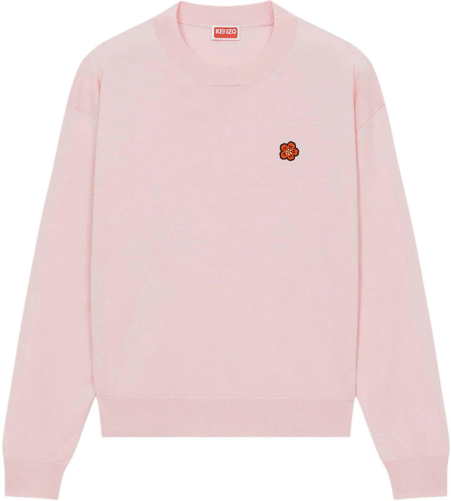 women-kenzo-boke-flower-embroidered-wool-jumper-pink-crewneck-sweater-fd-52-pu-3813-lb-34