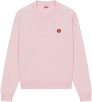 (Women) KENZO Boke Flower Embroidered Wool Jumper Pink Crewneck Sweater. FD52PU3813LB-34 (Women) KENZO Boke Flower Embroidered Wool Jumper Pink Crewneck Sweater. FD52PU3813LB-34