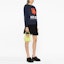 Purchase (Women) KENZO BOKE Flower Logo Print Crewneck Sweatshirt Blue SS23 Collection. FD52SW0364ME-77