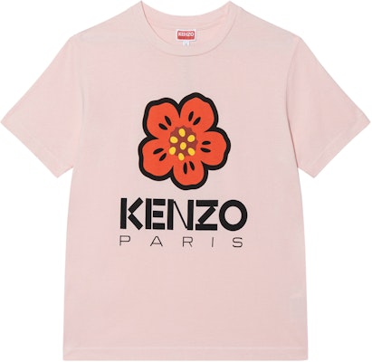 (W) KENZO Boke Flower SS23 T-Shirt Cetak Huruf Bunga Pink. FD52TS0394SO-30 Buy (W) KENZO Boke Flower SS23 T-Shirt Cetak Huruf Bunga Pink. FD52TS0394SO-30