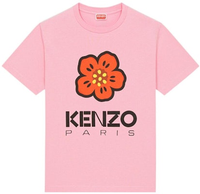 (W) KENZO Boke Flower SS23 T-Shirt Cetak Huruf Bunga Pink. FD52TS0394SO-30 Order (W) KENZO Boke Flower SS23 T-Shirt Cetak Huruf Bunga Pink. FD52TS0394SO-30