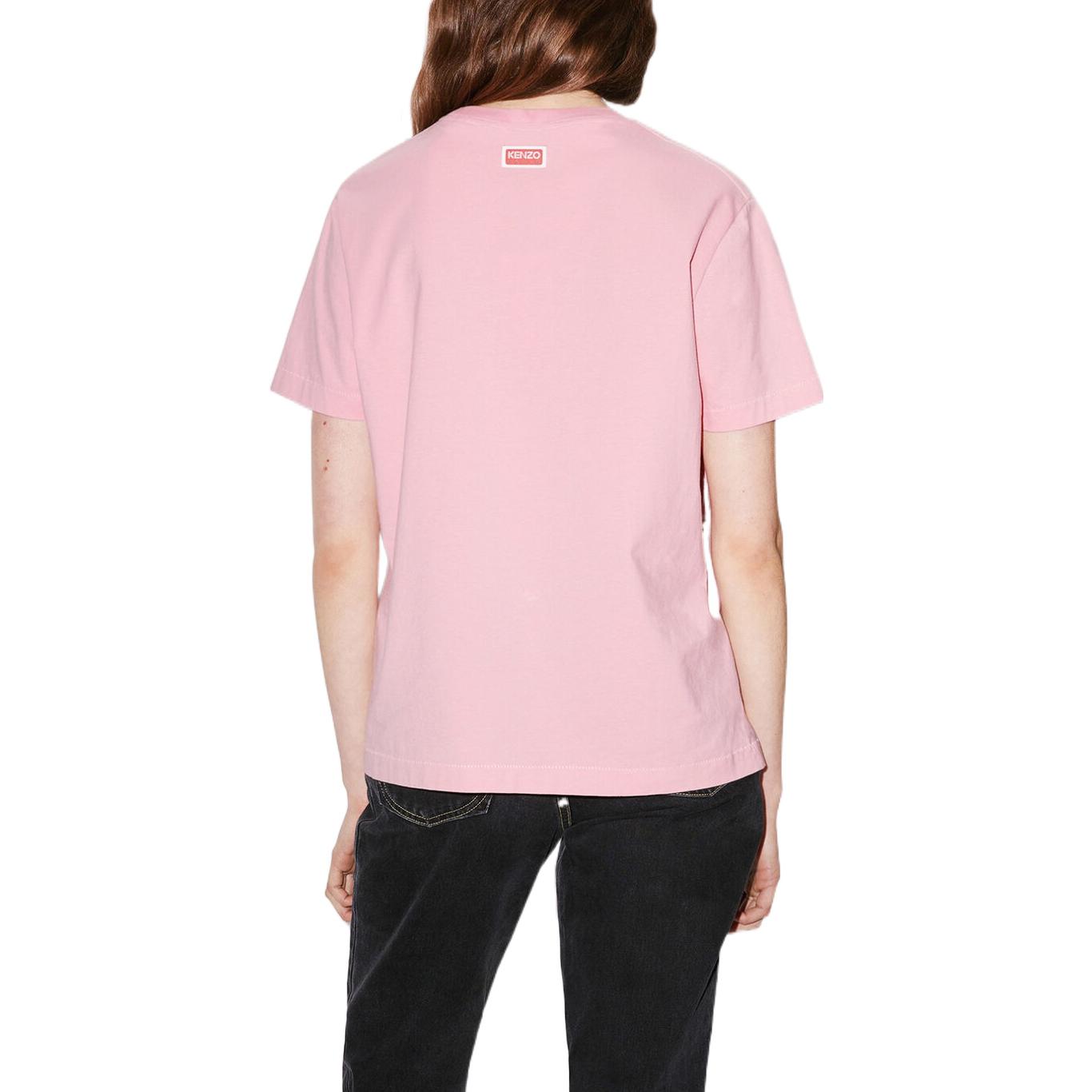 Purchase (W) KENZO Boke Flower SS23 T-Shirt Cetak Huruf Bunga Pink. FD52TS0394SO-30