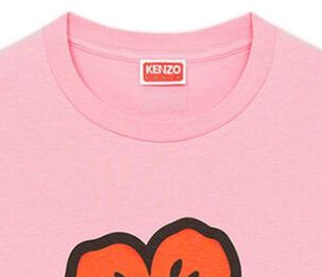 (W) KENZO Boke Flower SS23 T-Shirt Cetak Huruf Bunga Pink. FD52TS0394SO-30 Sizing (W) KENZO Boke Flower SS23 T-Shirt Cetak Huruf Bunga Pink. FD52TS0394SO-30