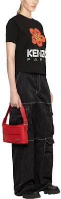 (W) KENZO Boke 花 SS23 花卉字母黑色短袖 T 恤 FD52TS0394SO-99J Details for (W) KENZO Boke 花 SS23 花卉字母黑色短袖 T 恤 FD52TS0394SO-99J