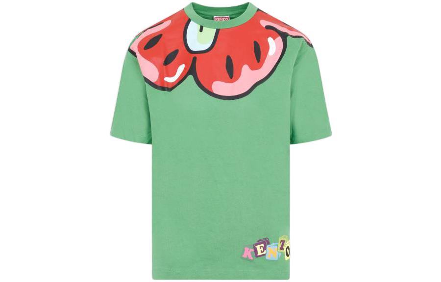 (Women) KENZO BOKE Flower SS23 BOKE BOY Graphic Print  Green T-Shirt Short Sleeve FD52TS0224SG-57 圖 2