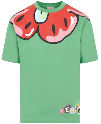 (W) KENZO 花卉 SS23 BOKE BOY 图案印花绿色短袖T恤 FD52TS0224SG-57 Order (W) KENZO 花卉 SS23 BOKE BOY 图案印花绿色短袖T恤 FD52TS0224SG-57