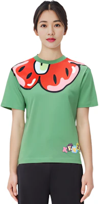 (W) KENZO 花卉 SS23 BOKE BOY 图案印花绿色短袖T恤 FD52TS0224SG-57 Purchase (W) KENZO 花卉 SS23 BOKE BOY 图案印花绿色短袖T恤 FD52TS0224SG-57