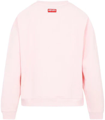 (W) KENZO Boke Flower SS23 Pink Logo Crewneck Sweatshirt Wanita. FD52SW0364ME-34 Lookbook (W) KENZO Boke Flower SS23 Pink Logo Crewneck Sweatshirt Wanita. FD52SW0364ME-34