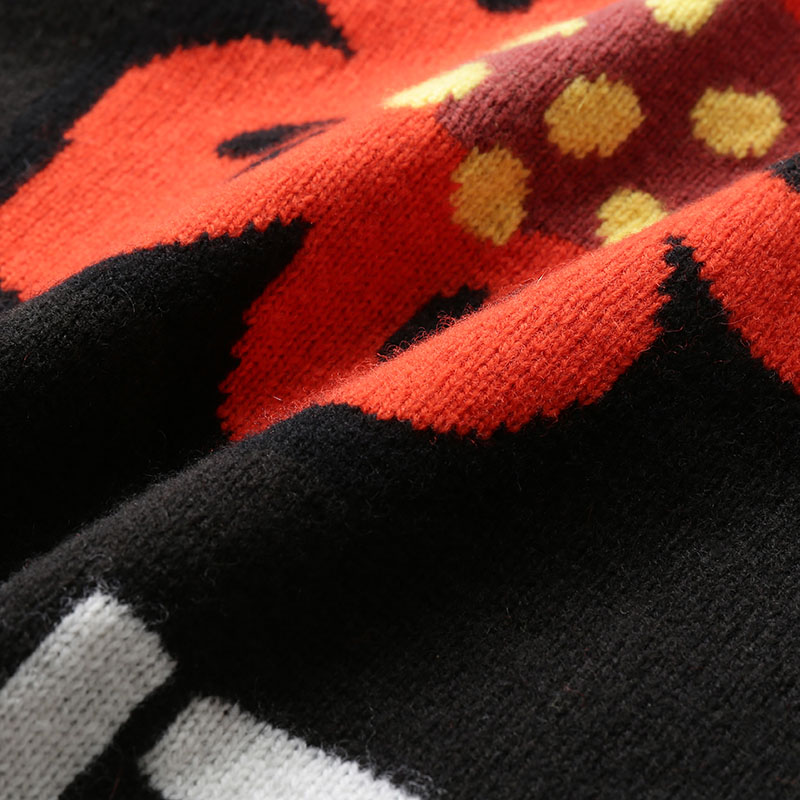 (Women) KENZO BOKE Flower SS24 Black Floral Jacquard Crewneck Sweater FD62PU4303LD-99J 圖 6