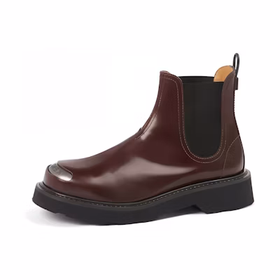 (W) Kenzo Calfskin Mid-Top Chelsea Boot 'Brown Fashion'