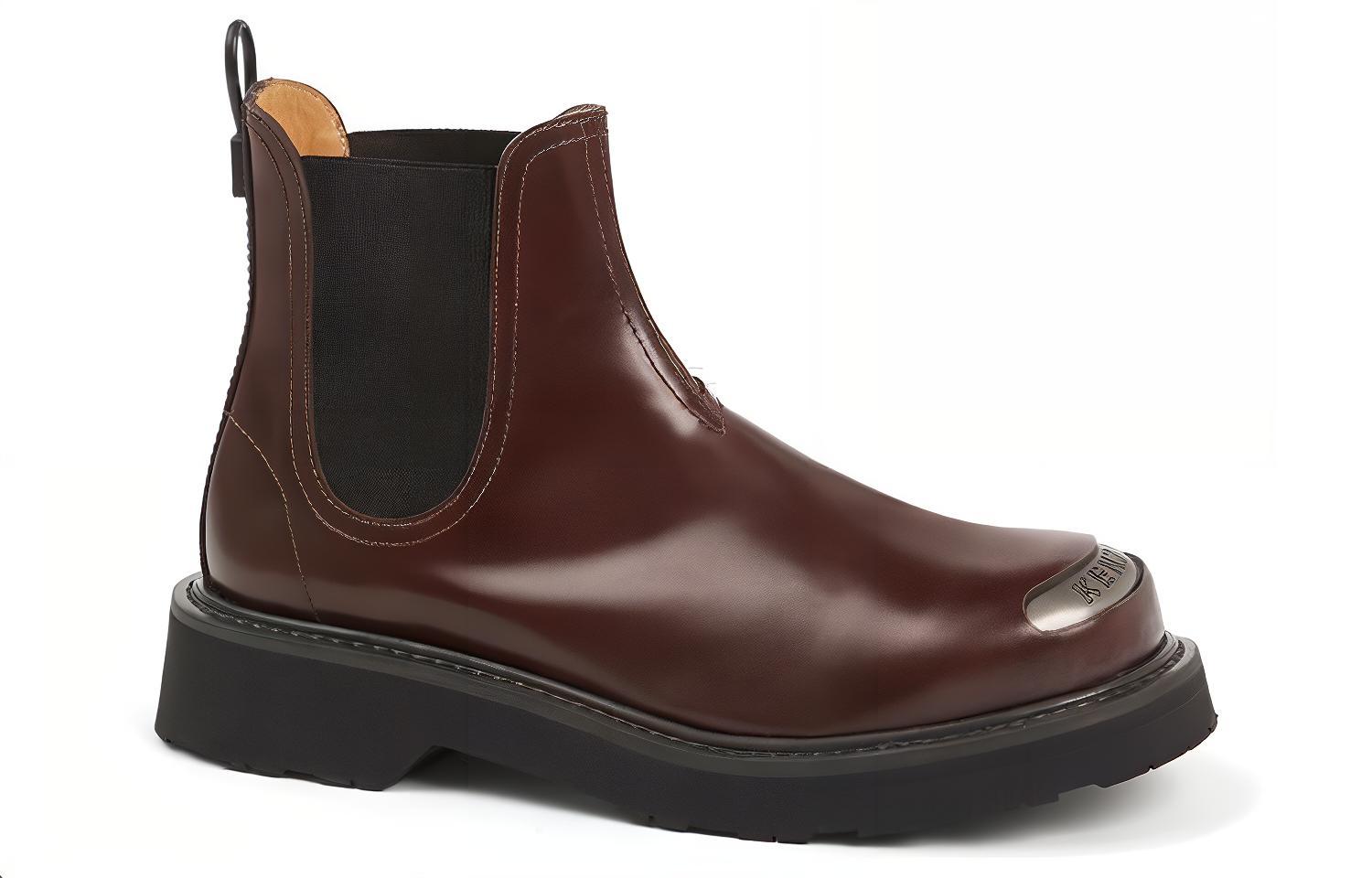 (W) Kenzo Calfskin Mid-Top Chelsea Boot 'Brown Fashion' 圖 2