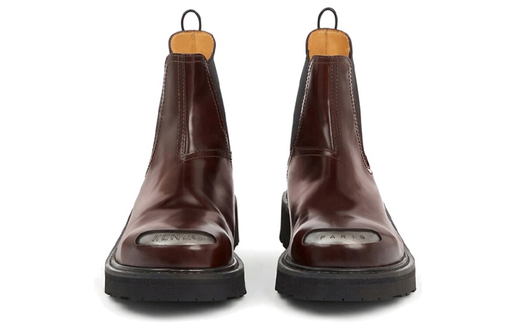 (W) Kenzo Calfskin Mid-Top Chelsea Boot 'Brown Fashion' 圖 3