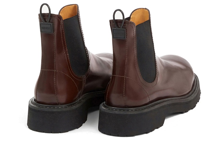 (W) Kenzo Calfskin Mid-Top Chelsea Boot 'Brown Fashion' 圖 4