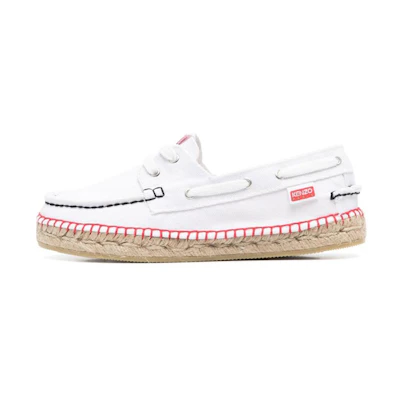 (W) Kenzo Canvas 'CMFT Casual' Deck Shoe 'White'