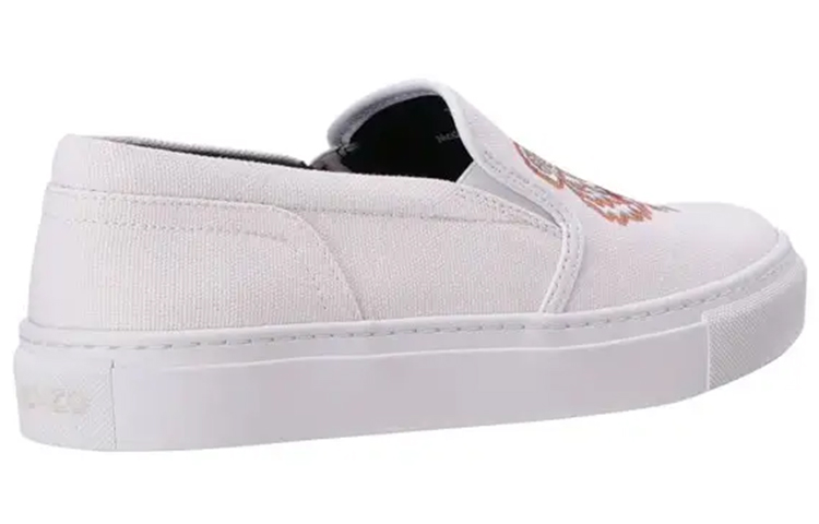 (W) Kenzo Canvas Classic Embroidered White 'Tiger Print Low-Top' 圖 5