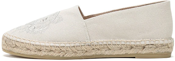 (Women) Kenzo Canvas Fisherman Shoes 'Tiger Embroidery Beige' FA62ES180F70-03 (Women) Kenzo Canvas Fisherman Shoes 'Tiger Embroidery Beige' FA62ES180F70-03