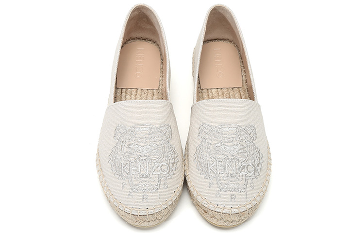 Shop (W) Scarpe Kenzo Canvas Fisherman ''Ricamo Tigre Beige''. FA62ES180F70-03