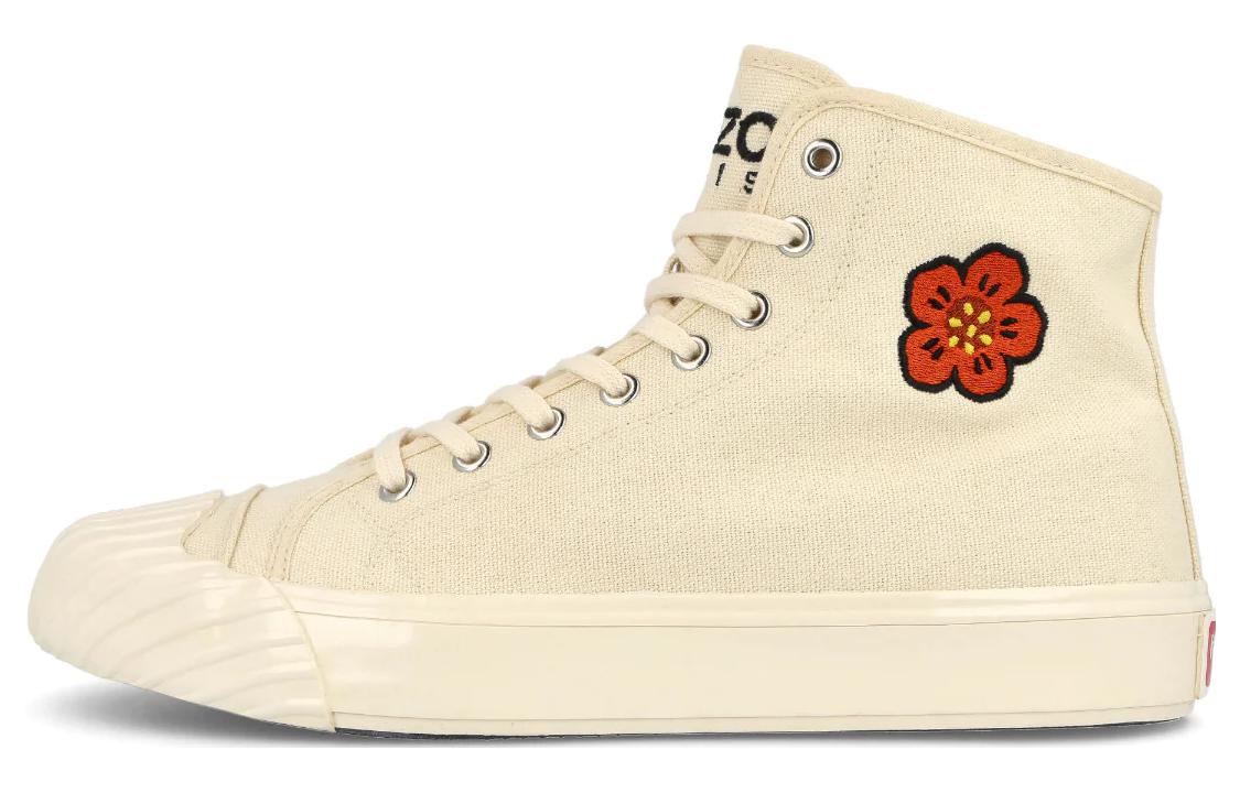 (Women) Kenzo Canvas High-Top 'Floral Embroidery White' FD52SN020F73.04