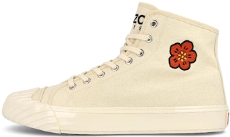 (Women) Kenzo Canvas High-Top 'Floral Embroidery White' FD52SN020F73.04 (Women) Kenzo Canvas High-Top 'Floral Embroidery White' FD52SN020F73.04