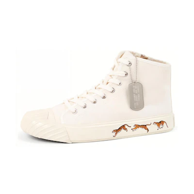 (W) Kenzo Canvas High-Top Lace-Up 'Fashion Beige'