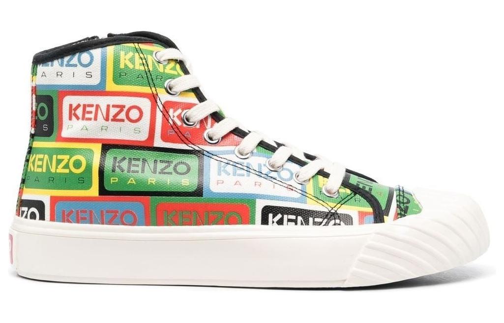 Order KENZO 高田賢三 帆布 高幫綁帶圓頭 時尚板鞋 女款 多色