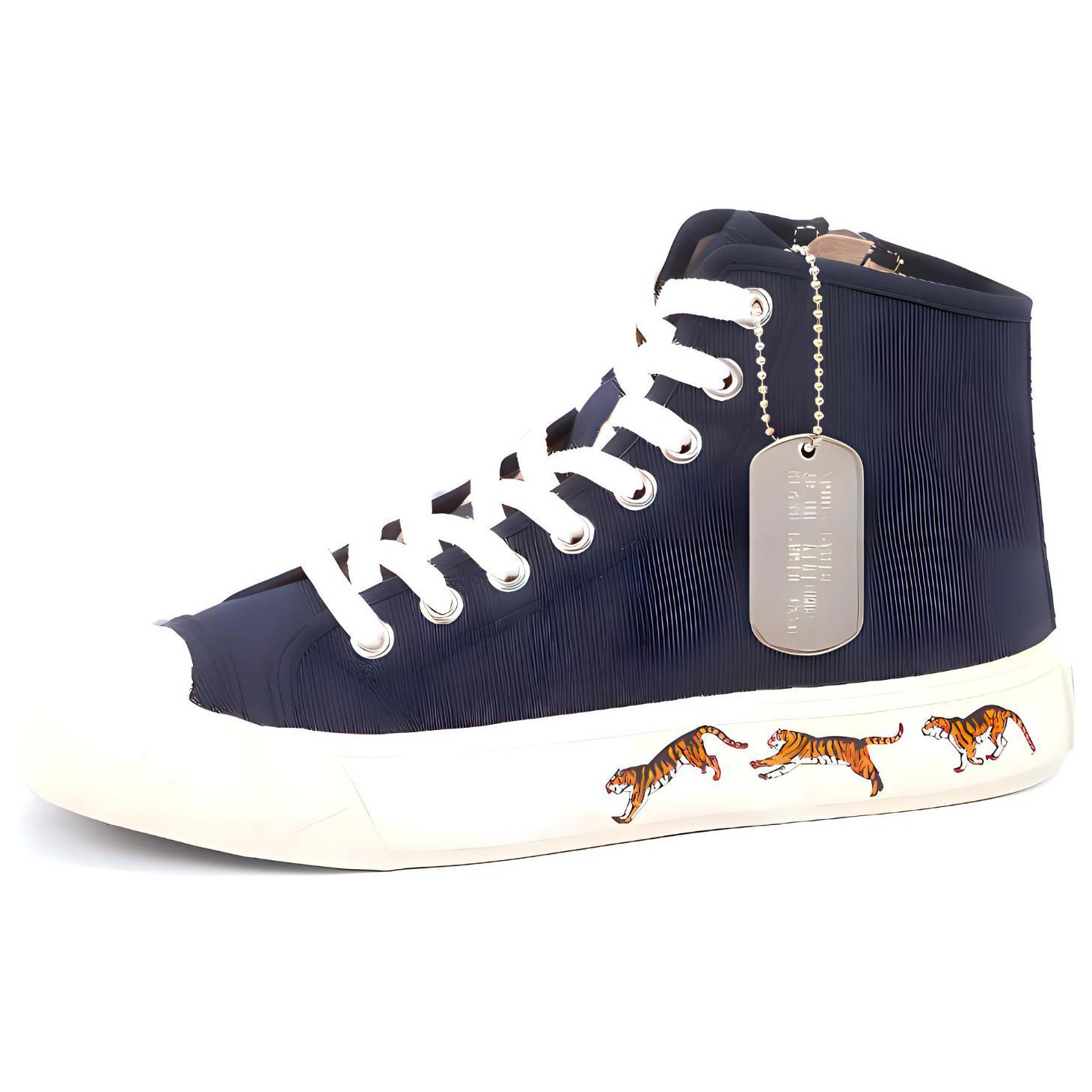 (Women) Kenzo Canvas High-Top Sneakers 'Midnight Blue' FC62SN020F50.77