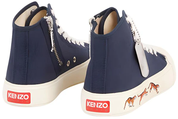 (W) Kenzo午夜蓝帆布高帮运动鞋 FC62SN020F50.77 Lookbook (W) Kenzo午夜蓝帆布高帮运动鞋 FC62SN020F50.77