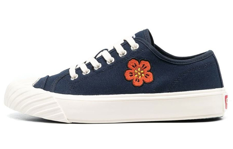 Buy KENZO 帆布 繫帶 時尚板鞋 女款 藍色