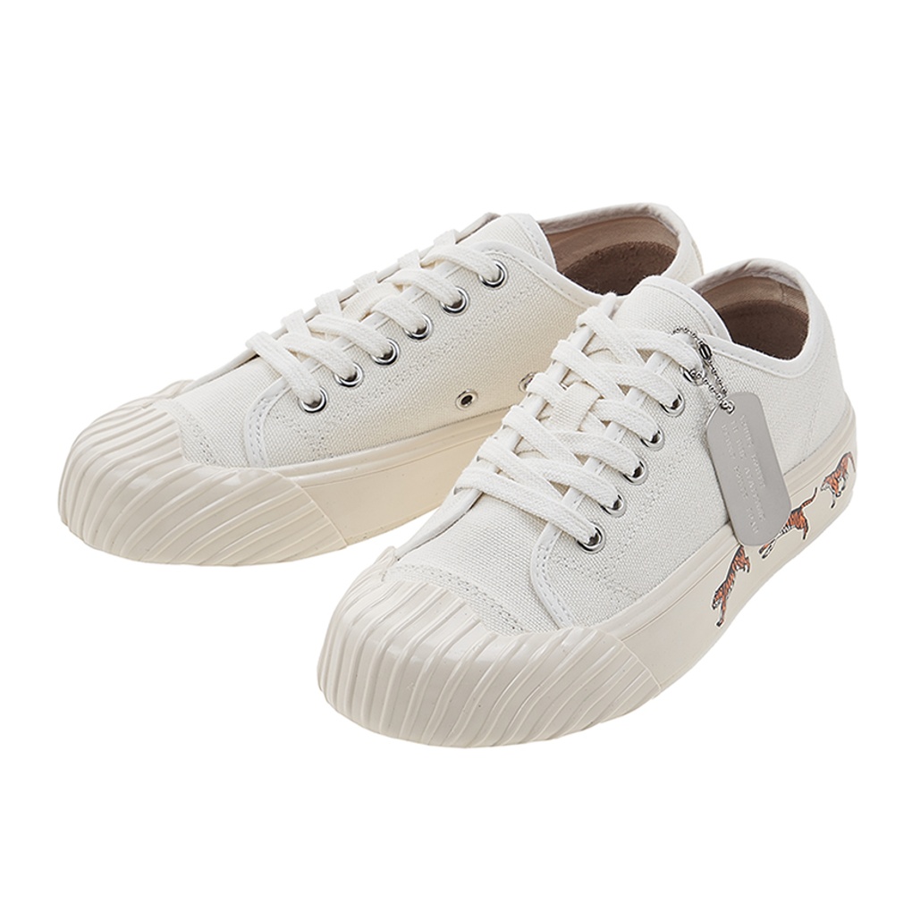 (W) Kenzo Canvas Lace-Up Low Top 'White Fashion' 圖 4
