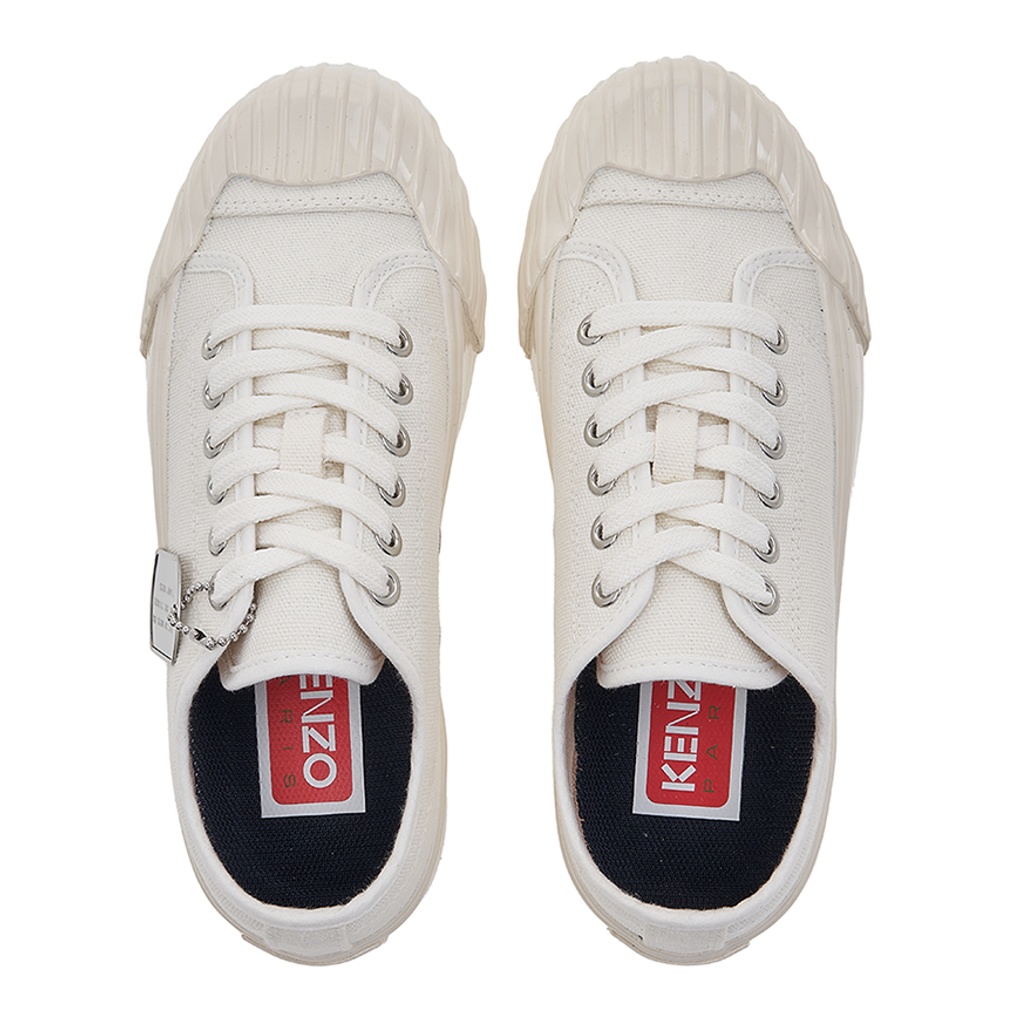 (W) Kenzo Canvas Lace-Up Low Top 'White Fashion' 圖 5