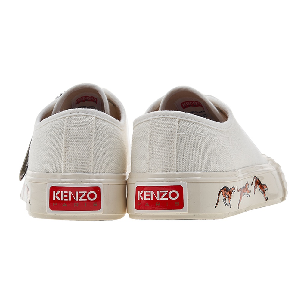 (W) Kenzo Canvas Lace-Up Low Top 'White Fashion' 圖 6