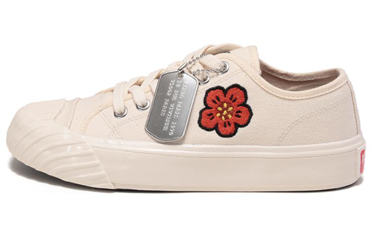 (Women) Kenzo Canvas Low 'Begonia Embroidery Cream' FD52SN010F73.04
