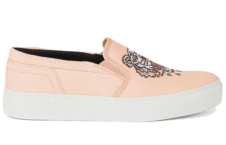 Order KENZO 高田賢三 帆布 老虎圖案 套穿時尚板鞋 女款 粉色