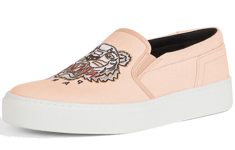 Lookbook KENZO 高田賢三 帆布 老虎圖案 套穿時尚板鞋 女款 粉色
