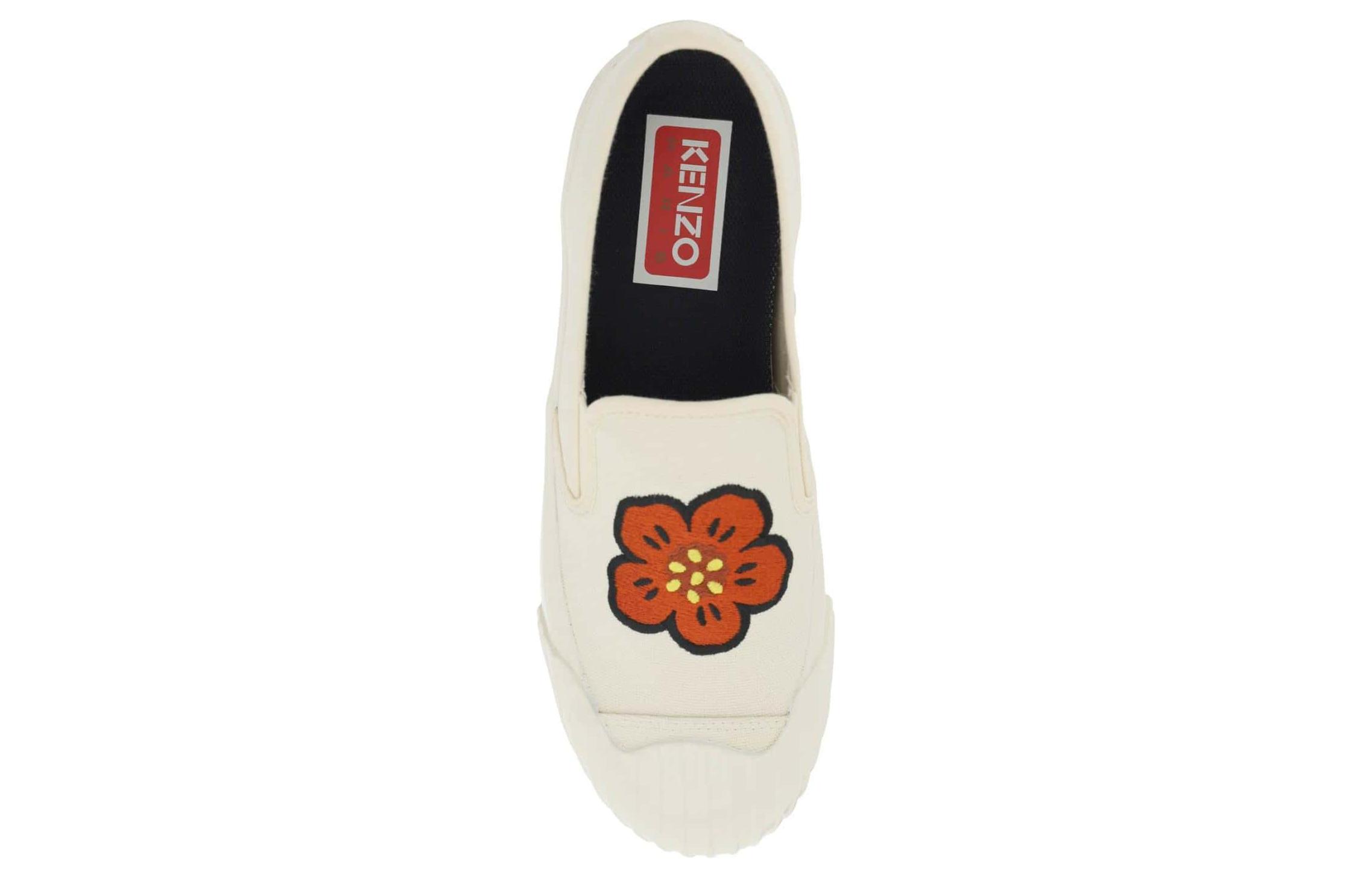 Lookbook (W) Kenzo Slip-On Bassa in Tela ''Bianco Moda'' FD52SN005F73.04.36