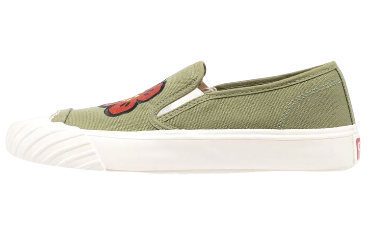 Buy (W) Kenzo Kasut Slip-On Kanvas Rendah 'Khaki' FD52SN005F73.50