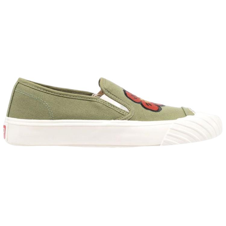 Order (W) Kenzo Kasut Slip-On Kanvas Rendah 'Khaki' FD52SN005F73.50