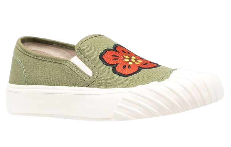 Lookbook (W) Kenzo Kasut Slip-On Kanvas Rendah 'Khaki' FD52SN005F73.50