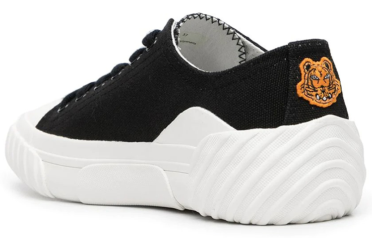 (W) Kenzo Canvas Sneaker 'Tiger Crest Black' 圖 3