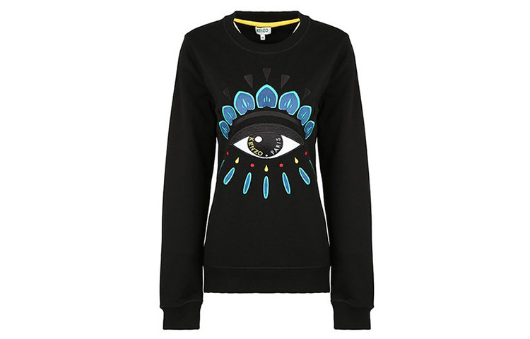 Order (W) KENZO Sudadera Negra Casual de Manga Larga FA52SW7104XC-99