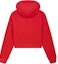 Lookbook (Women) KENZO Cherry Red Hoodie with Embroidered Tiger Head Design. FE52SW1474MF-22